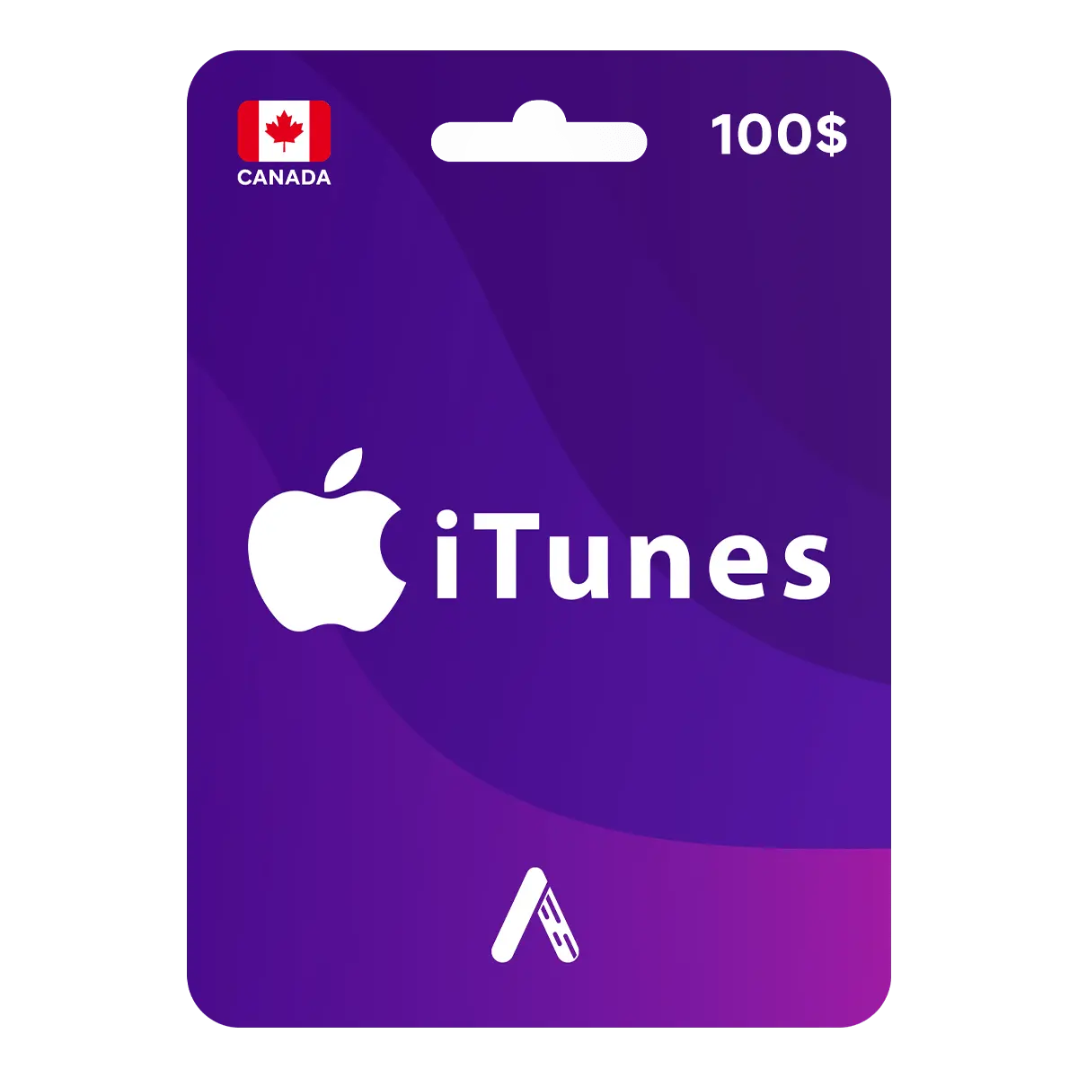 ايتونز كندا 100$